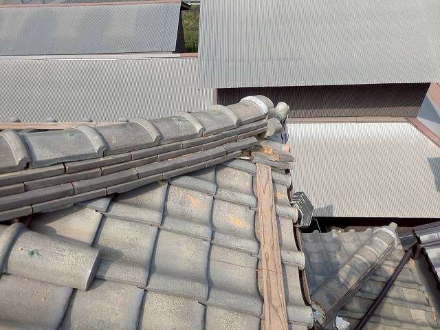 加古川市　熨斗瓦の様子